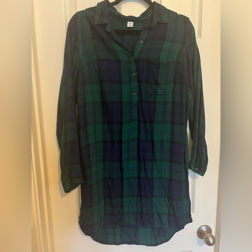 Plaid Shirt Dress
